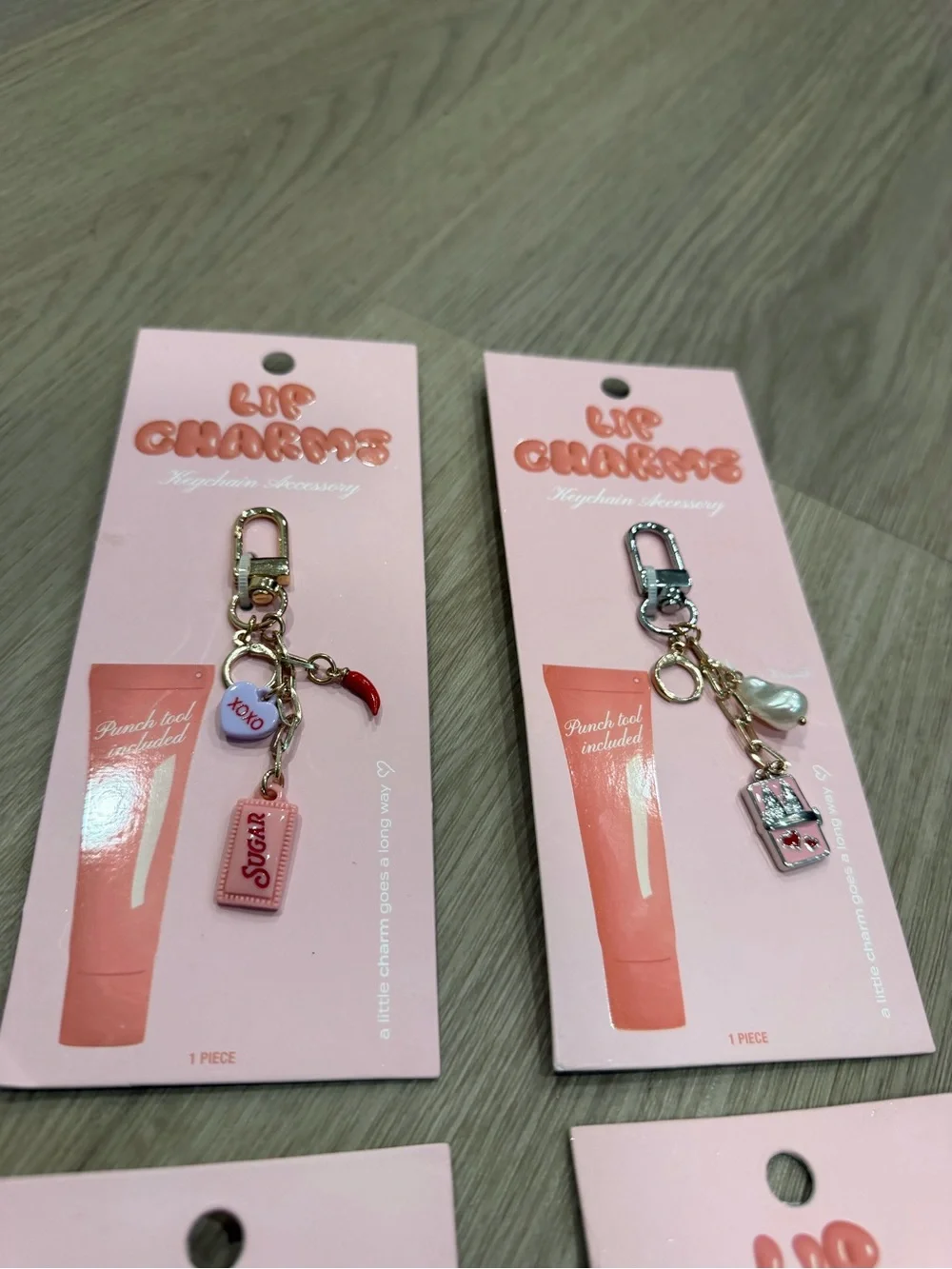 Studio Artifact Lip Charm Keychain Accessory - NWT 4pcs lot